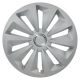 Kryty kolies 15" FOX RING, plast, strieborná, súprava 4 ks