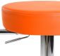 Sada barových stoličiek 2 ks, oranžová, 53 x 105 x 52 cm