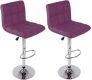 Sada barových stoličiek, fialová, 2 ks