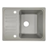 Aquamarin Granitový kuchynský drez, 57 x 45 cm, sivý