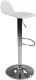 Sada barových stoličiek s podnožkou, biela, 2 ks