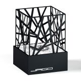 Stolný krb nerezový, šedý