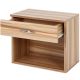 Sada nočných stolíkov sa zásuvkou, slivka, 2 ks