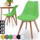 Sada stoličiek s plastovým sedadlom, 2 ks, zelené