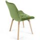 Sada prešívaných jedálenských stoličiek, zelená, 2 ks