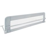 Detská zábrana na posteľ, 150 cm, sivá