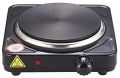 Elektrická varná platnička s jedným horákom, čierna