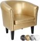 Kreslo Chesterfield, 58 x 71 x 70 cm, zlaté