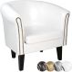 Kreslo Chesterfield, 58 x 71 x 70 cm, biele