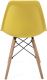 Sada stoličiek s plastovým sedadlom, 2 ks, žlté