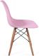 Sada stoličiek s plastovým sedadlom, 2 ks, ružové