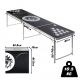 Beer Pong stolná sada s nastaviteľnou výškou, 240 x 61 cm
