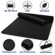 Fitness podložka na jogu, 190 × 100 × 0,6 cm, čierná