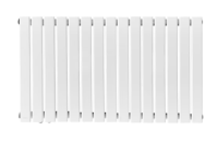 Horizontálny radiátor, stredové pripojenie, 600 x 1022 mm
