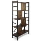 Miadomodo Knižnica v retro štýle, 79 x 30 x 155 cm