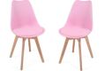 MIADOMODO sada jedálnych stoličiek, ružová, 2 kusy