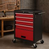 TIMBERTECH Vozík na kolieskach, 4 zásuvky s vložkami