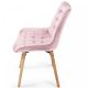 MIADOMODO sada prešívaných jedál. stoličiek, ružová, 2 ks