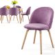 MIADOMODO sada jedálenských stoličiek, fialové, 6 ks