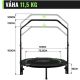 Physionics Fitness trampolína 101 cm, do 150 kg, zelená