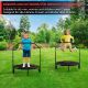 Physionics Fitness trampolína 101 cm, do 150 kg, červená