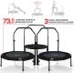 Physionics Fitness trampolína 101 cm, do 150 kg, červená