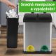 Jago Odpadkový kôš na triedený odpad 16 L, nerezový