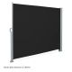 JAGO výsuvná bočná zástena, 160 x 300 cm, čierna