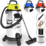 TIMBERTECH Priemyselný vysávač 1300 W, 30 litrov, žltý