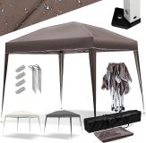 JAGO Záhradný párty stan, 3 x 3 m, hnedý