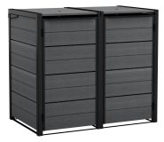 KETER HIDE AWAY skriňa na 2 popelnice 120L tmavošedá/antrac.