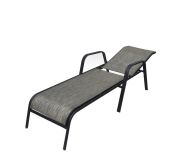 Záhradné ležadlo kovové ZWC-52 sivé