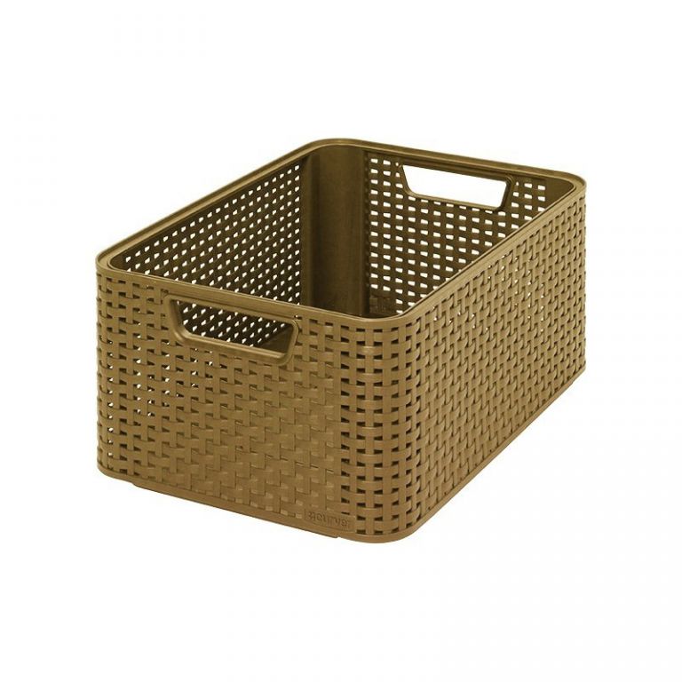 Obrázok CURVER Úložný box RATTAN Style2 M tm.mocha