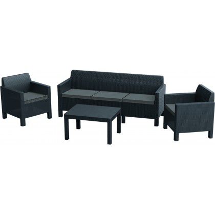 Obrázok Allibert Lavica ORLANDO 3 SEAT SOFA grafit (226512)