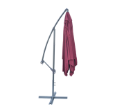 Štvorcový slnečník 8080 bočný bordó 270 x 270 cm