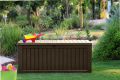 Záhradný úložný box ROCKWOOD 65 x 76 x 155 cm – hnedý