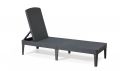 Luxusné záhradné lehátko JAIPUR - grafit