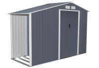 Záhradný domček LUKE A, 195 x 278 x 127 cm, sivý