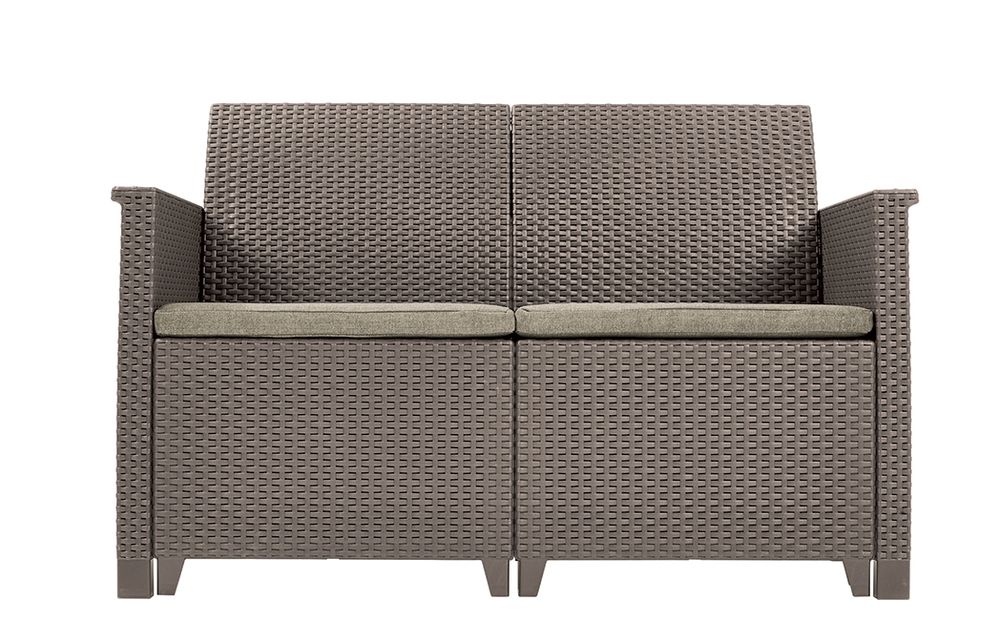 Obrázok EMMA 2 seaters sofa set - Allibert Cappuccino