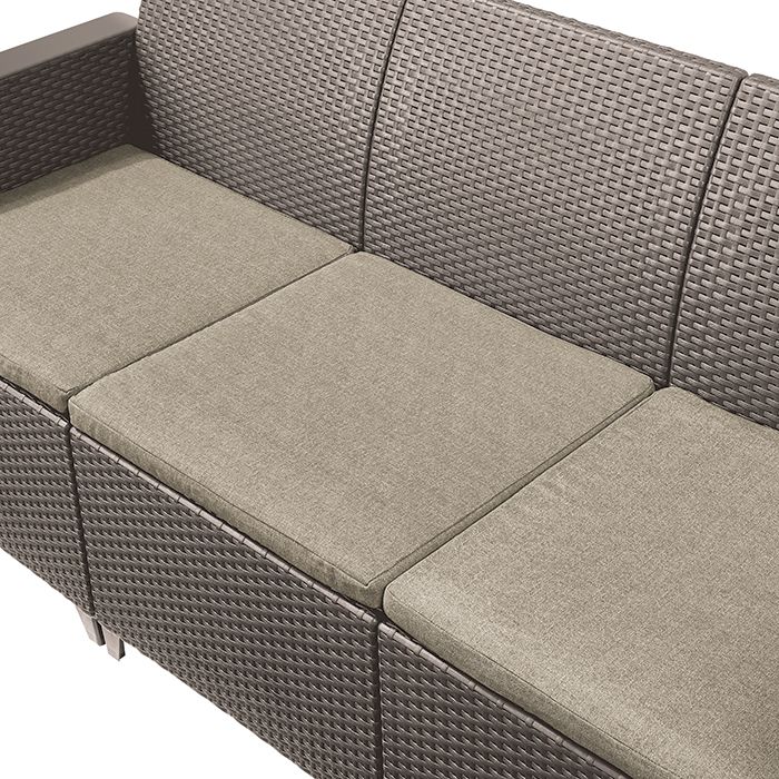 Obrázok EMMA 3 seaters sofa set Allibert Cappuccino