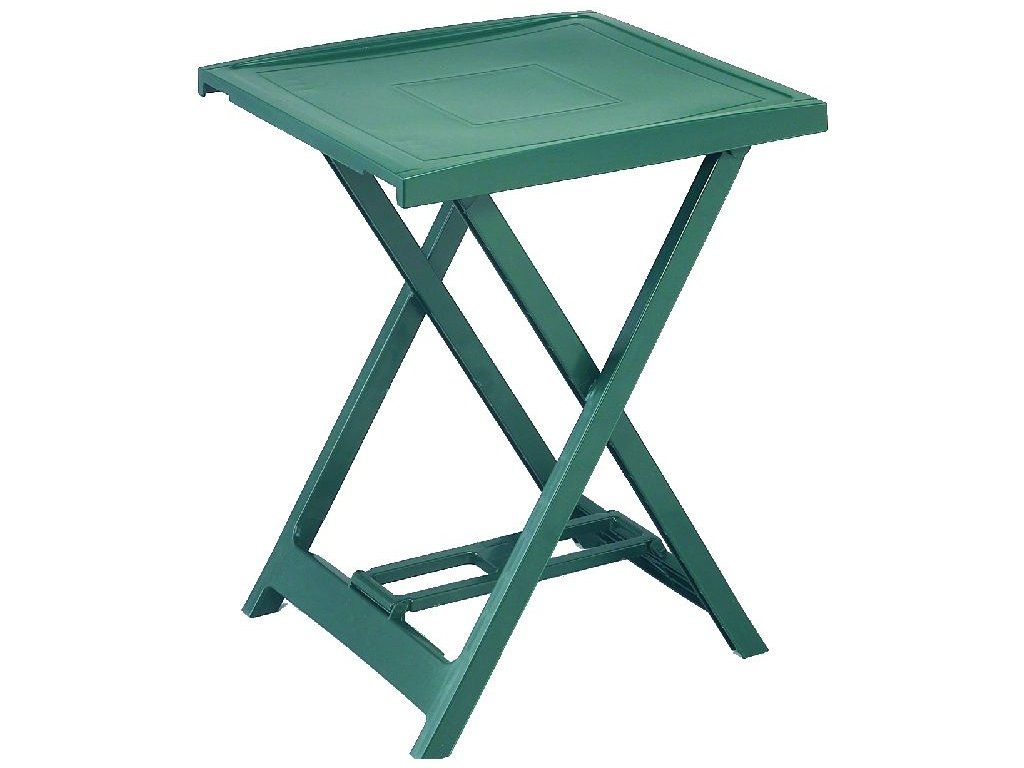 Plastový stolík ARNO - zelený, 65 x 50 x 47 cm